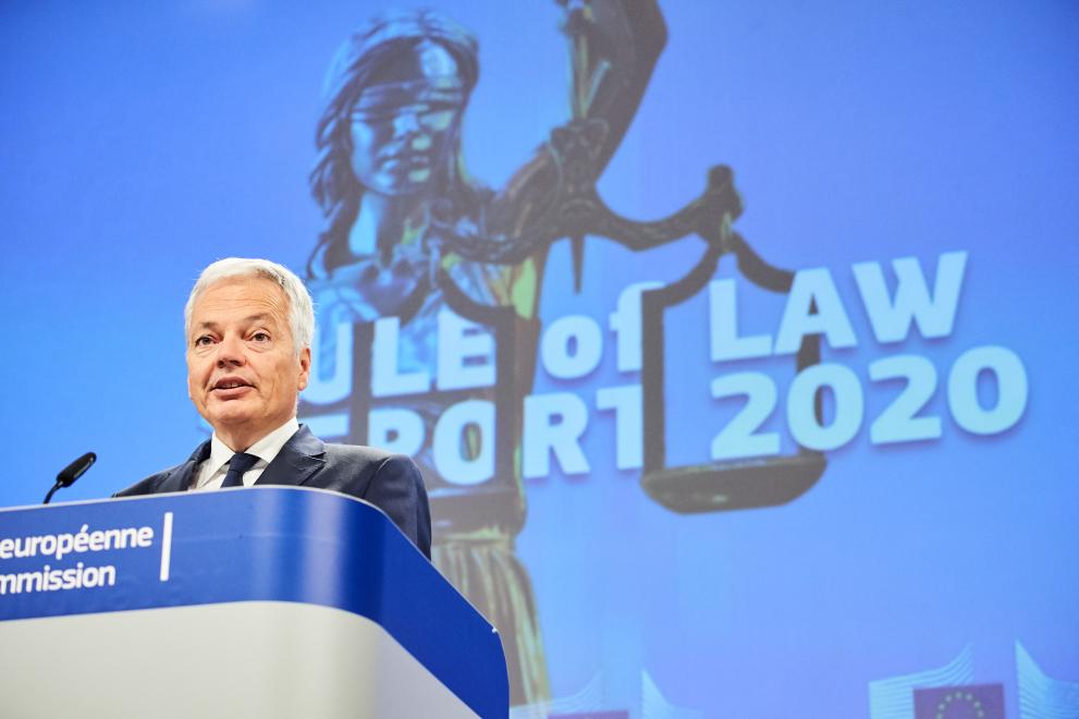 Press conference by Věra Jourová, Vice-President of the European Commission, and Didier Reynders, European Commissioner, on the 2020 Annual Rule of Law Report