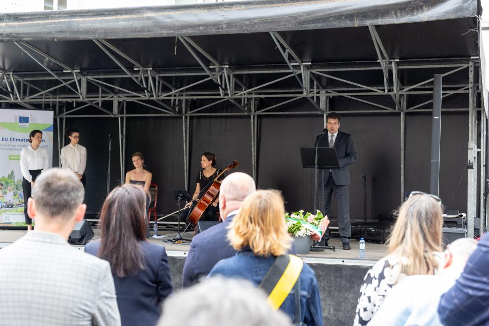 Participation of Janez Lenarčič, European Commissioner, in the commemorative ceremony of the Annual EU Day for the Victimq of the Global Climate Crisis