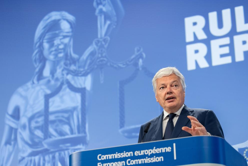 Read-out of the weekly meeting of the von der Leyen Commission by Věra Jourová, Vice-President of the European Commission, and Didier Reynders, European Commissioner, on the Rule of Law report 2024