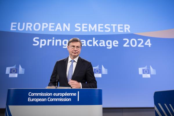 Read-out of the weekly meeting of the von der Leyen Commission by Valdis Dombrovskis, Executive Vice-President of the European Commission, Nicolas Schmit, and Paolo Gentiloni, European Commissioners, on the European Semester Spring package